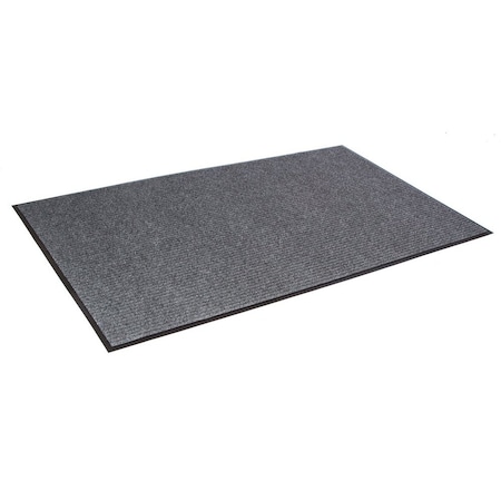 Crown Matting Technologies Scraper/Wiper Mat, Polypropylene and polyester fiber, 5/16" Thick, Gray, 3' W x 5' L NR 0035GY
